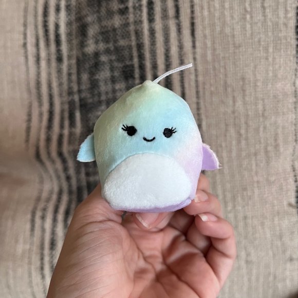 Nellie the Narwhal Squishville Fun and Fabulous Squad Squishmallows 2” - Picture 1 of 3